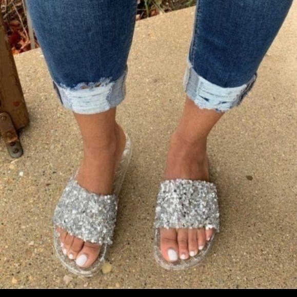 Embellished Sparkle Slides - Picture 4 of 4
